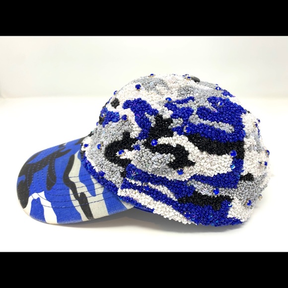 SALE ❗️AMAZING CAMOUFLAGE CRYSTAL & BEADED HAT main image 7